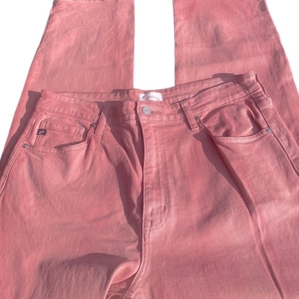 KanCan Amani Wm’s Sz 13/30 Rose Pink 11" High Rise Denim Jeans - Picture 3 of 6